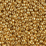 8-4202:  8/0 Duracoat Galvanized Gold Miyuki Seed Bead 