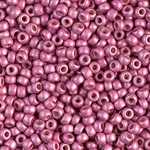 8-4210F:  8/0 Duracoat Galvanized Matte Hot Pink Miyuki Seed Bead 