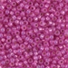 8-4238:  HALF PACK 8/0 Duracoat Silverlined Dyed Paris Pink Miyuki Seed Bead approx 125 grams - 8-4238_1/2pk