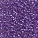 8-4278:  HALF PACK 8/0 Duracoat Silverlined Dyed Dk Orchid Miyuki Seed Bead approx 125 grams - 8-4278_1/2pk