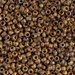 8-4517:  HALF PACK 8/0 Opaque Brown Picasso Miyuki Seed Bead approx 125 grams - 8-4517_1/2pk