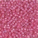 8-556:  HALF PACK 8/0 Dyed Rose Silverlined Alabaster Miyuki Seed Bead approx 125 grams - 8-556_1/2pk