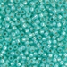 8-571:  HALF PACK 8/0 Dyed Sea Green Silverlined Alabaster Miyuki Seed Bead approx 125 grams - 8-571_1/2pk