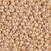 8-593:  HALF PACK 8/0 Light Caramel Ceylon Miyuki Seed Bead approx 125 grams - 8-593_1/2pk