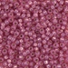 8-645:  HALF PACK 8/0 Dyed Dark Rose Silverlined Alabaster Miyuki Seed Bead approx 125 grams - 8-645_1/2pk