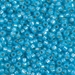 8-647:  HALF PACK 8/0 Dyed Aqua Silverlined Alabaster Miyuki Seed Bead approx 125 grams - 8-647_1/2pk