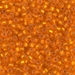 8-8F:  HALF PACK 8/0 Matte Silverlined Orange  Miyuki Seed Bead approx 125 grams - 8-8F_1/2pk