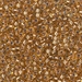 8-971: HALF PACK 8/0 Copper Lined Pale Amber Miyuki Seed Bead approx 50 grams - 8-971_1/2pk