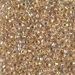 8-982: HALF PACK 8/0 24kt Gold Lined Pale Gray AB Miyuki Seed Bead approx 50 grams - 8-982_1/2pk