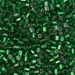 8C-16:  HALF PACK 8/0 Cut Silverlined Green (Was 707) Miyuki Seed Bead approx 125 grams - 8C-16_1/2pk