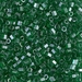 8C-173:  HALF PACK 8/0 Cut Transparent Green Luster Miyuki Seed Bead approx 125 grams - 8C-173_1/2pk