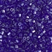 8C-176:  HALF PACK 8/0 Cut Transparent Cobalt Luster  Miyuki Seed Bead approx 125 grams - 8C-176_1/2pk