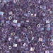 8C-274:  HALF PACK 8/0 Cut Amethyst Lined Crystal AB   Miyuki Seed Bead approx 125 grams - 8C-274_1/2pk