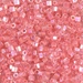 8C-2774:  HALF PACK 8/0 Cut Salmon Lined Crystal AB Miyuki Seed Bead approx 125 grams - 8C-2774_1/2pk