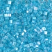 8C-278:  HALF PACK 8/0 Cut Aqua Lined Crystal AB   Miyuki Seed Bead approx 125 grams - 8C-278_1/2pk