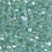 8C-2780:  HALF PACK 8/0 Cut Sea Foam Lined Crystal AB Miyuki Seed Bead approx 125 grams - 8C-2780_1/2pk