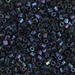 8C-452:  HALF PACK 8/0 Cut Metallic Dark Blue Iris Miyuki Seed Bead approx 125 grams - 8C-452_1/2pk