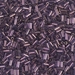 BGL1-1884:  HALF PACK 3mm Miyuki Bugle Bead Violet Gold Luster approx 125 grams - BGL1-1884_1/2pk