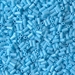 BGL1-413:  HALF PACK 3mm Miyuki Bugle Bead Opaque Turquoise Blue approx 125 grams - BGL1-413_1/2pk