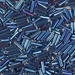 BGL2-1992: HALF PACK 6mm Miyuki Bugle Bead Nickel Iris approx 50 grams - BGL2-1992_1/2pk