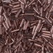 BGL2-978: HALF PACK 6mm Miyuki Bugle Bead Copper Lined Pale Amethyst approx 50 grams - BGL2-978_1/2pk