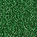 DB0046:  HALF PACK Silverlined Green 11/0 Miyuki Delica Bead 50 grams - DB0046_1/2pk