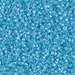 DB0057:  HALF PACK Aqua Lined Crystal AB 11/0 Miyuki Delica Bead 50 grams - DB0057_1/2pk