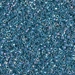 DB0058:  HALF PACK Marine Blue Lined Crystal AB 11/0 Miyuki Delica Bead 50 grams - DB0058_1/2pk