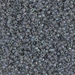 DB0081:  HALF PACK Gray Lined Crystal AB 11/0 Miyuki Delica Bead 50 grams - DB0081_1/2pk