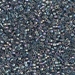 DB0111:  HALF PACK Transparent Blue Gray Rainbow Gold Luster 11/0 Miyuki Delica Bead 50 grams - DB0111_1/2pk