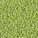 DB0169:  HALF PACK Opaque Chartreuse AB 11/0 Miyuki Delica Bead 50 grams - DB0169_1/2pk