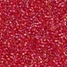 DB0172:  HALF PACK Transparent Red AB 11/0 Miyuki Delica Bead 50 grams - DB0172_1/2pk