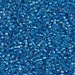 DB0177:  HALF PACK Transparent Capri Blue AB 11/0 Miyuki Delica Bead 50 grams - DB0177_1/2pk