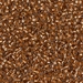 DB0181:  HALF PACK Copper Lined Pale Amber 11/0 Miyuki Delica Bead 50 grams - DB0181_1/2pk
