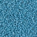 DB0218:  HALF PACK Opaque Med Turquoise Blue Luster 11/0 Miyuki Delica Bead 50 grams - DB0218_1/2pk
