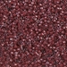 DB0280:  HALF PACK Cranberry Lined Crystal Luster 11/0 Miyuki Delica Bead 50 grams - DB0280_1/2pk