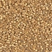 DB0331:  HALF PACK Matte 24kt Gold Plated 11/0 Miyuki Delica Bead 25 grams - DB0331_1/2pk