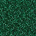 DB0605:  HALF PACK Dyed Silverlined Emerald 11/0 Miyuki Delica Bead 50 grams - DB0605_1/2pk