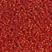 DB0683:  HALF PACK Dyed Semi-Frosted Silverlined Red Orange 11/0 Miyuki Delica Bead 50 grams - DB0683_1/2pk