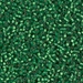 DB0688:  HALF PACK Dyed Semi-Frosted Silverlined Green 11/0 Miyuki Delica Bead 50 grams - DB0688_1/2pk