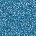 DB0692:  HALF PACK Dyed Semi-Frosted Silverlined Aqua 11/0 Miyuki Delica Bead 50 grams - DB0692_1/2pk
