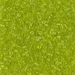DB0712:  HALF PACK Transparent Chartreuse 11/0 Miyuki Delica Bead 50 grams - DB0712_1/2pk