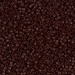 DB0734:  HALF PACK Opaque Chocolate 11/0 Miyuki Delica Bead 50 grams - DB0734_1/2pk