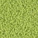 DB0763:  HALF PACK Matte Opaque Chartreuse 11/0 Miyuki Delica Bead 50 grams - DB0763_1/2pk