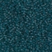 DB0788:  HALF PACK Dyed Semi-Frosted Transparent Dark Teal 11/0 Miyuki Delica Bead 50 grams - DB0788_1/2pk