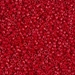 DB0791:  HALF PACK Dyed Semi-Frosted Opaque Bright Red 11/0 Miyuki Delica Bead 50 grams - DB0791_1/2pk