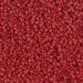 DB0796:  HALF PACK Dyed Semi-Frosted Opaque Red 11/0 Miyuki Delica Bead 50 grams - DB0796_1/2pk