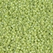 DB0876:  HALF PACK Matte Opaque Chartreuse AB 11/0 Miyuki Delica Bead 50 grams - DB0876_1/2pk