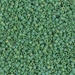 DB0877:  HALF PACK Matte Opaque Green AB 11/0 Miyuki Delica Bead 50 grams - DB0877_1/2pk