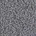 DB0882:  HALF PACK Matte Opaque Gray AB 11/0 Miyuki Delica Bead 50 grams - DB0882_1/2pk